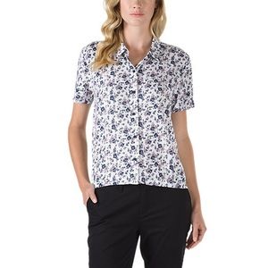 VANS driver button down floral blouse